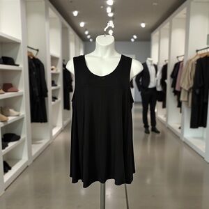 NEW, Tahari, Black Sleeveless Tunic Top, Plus Size 2X